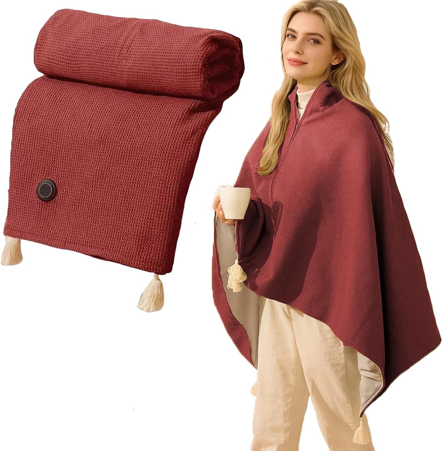 🎅Best Winter Gifts 🔥 Portable Heated Shawl (Buy 2 Free Shipping)