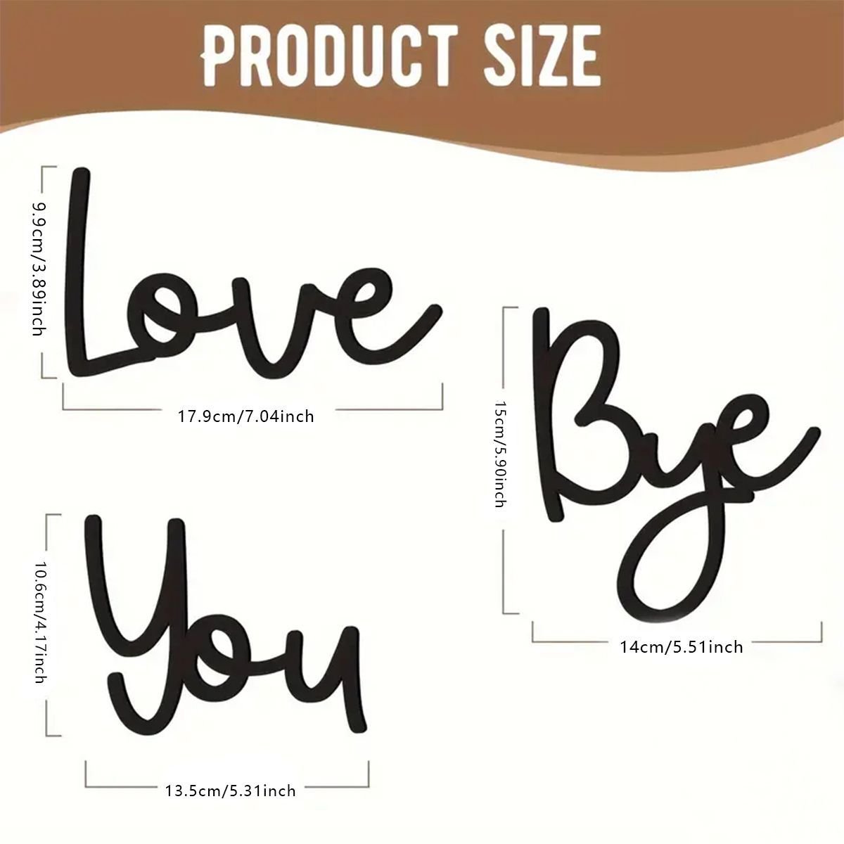 Wooden Wall Hanging Sign Decoration - No Wall Damage