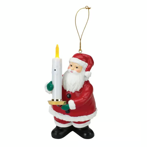 🎅 Early Christmas Sale🎄Goodnight Lights Santa Ornament - Blow to Turn Off Your Christmas Tree Lights