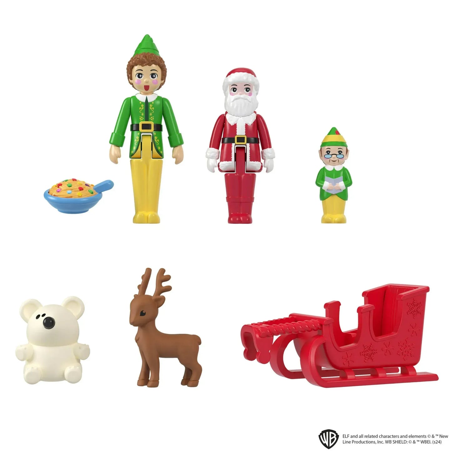 Polly Pocket Micro Buddy & Santa Dolls and Playset