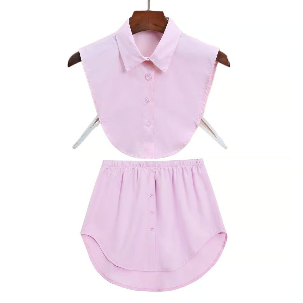 Women's Adjustable Shirt Extender And Detachable Fake Collar