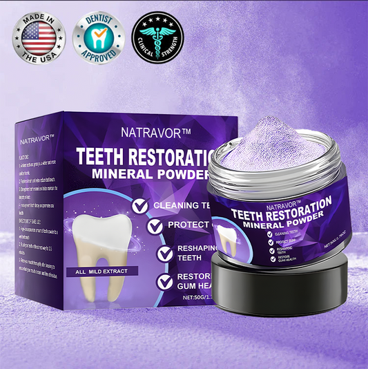 NATRAVOR™ Teeth Restoration Mineral Powder🦷(ADA recommended) (🎁Flash Sale - Don’t Miss Out)