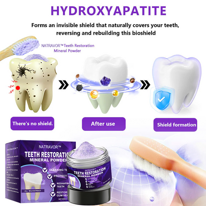 NATRAVOR™ Teeth Restoration Mineral Powder🦷(ADA recommended) (🎁Flash Sale - Don’t Miss Out)