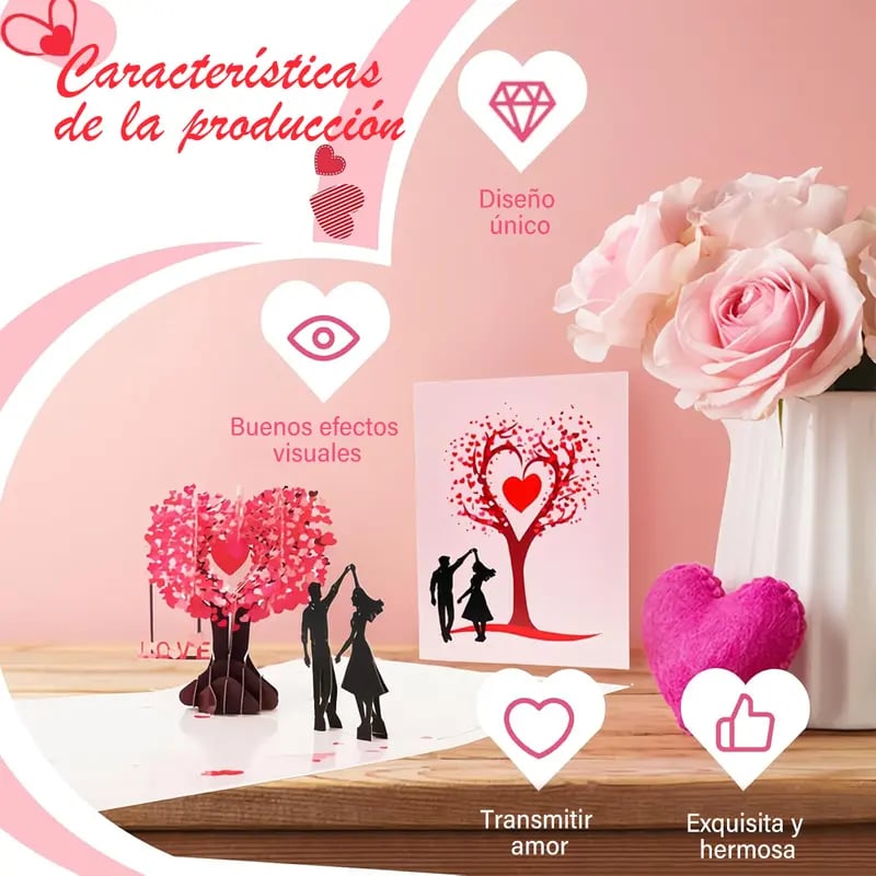 💌Premium 3D Pop-Up Romantic Anniversary & Valentine’s Card