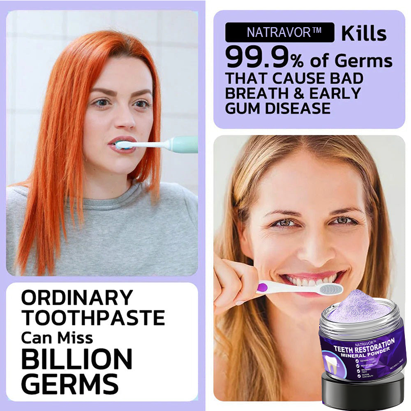 NATRAVOR™ Teeth Restoration Mineral Powder🦷(ADA recommended) (🎁Flash Sale - Don’t Miss Out)