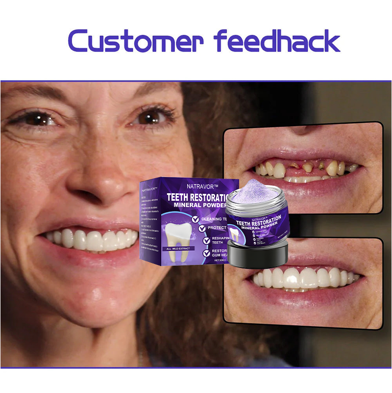 NATRAVOR™ Teeth Restoration Mineral Powder🦷(ADA recommended) (🎁Flash Sale - Don’t Miss Out)