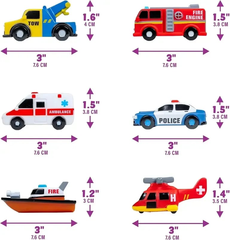 🔥Last Day 49% OFF 🚒 Emergency Cars Light-Up Bath Toys