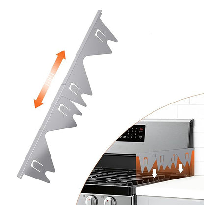 Stainless Steel Adjustable Retractable Stove Gap Covers