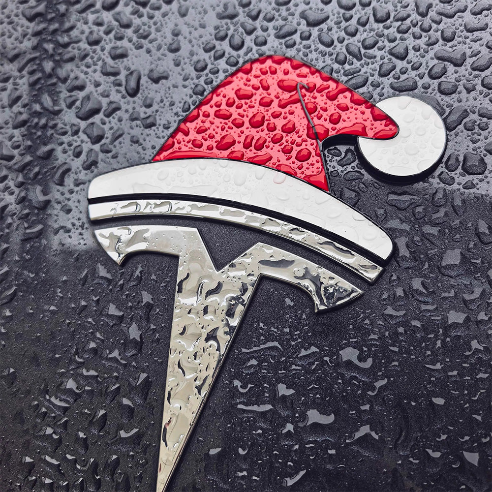 3D Santa Hat Car Sticker