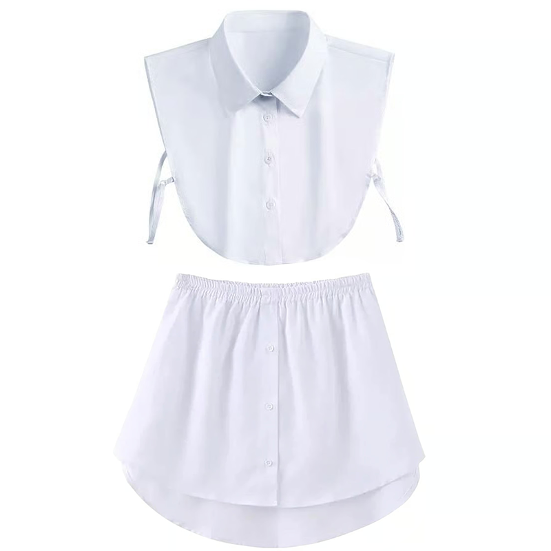 Women's Adjustable Shirt Extender And Detachable Fake Collar