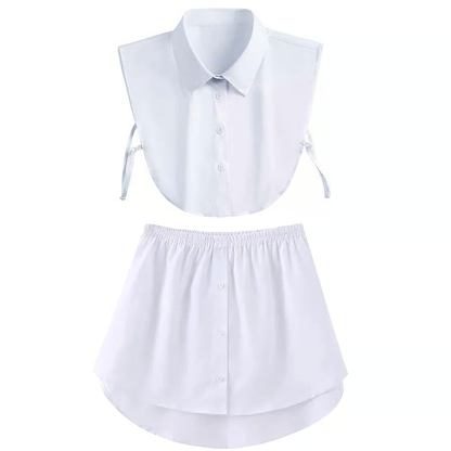 Women's Adjustable Shirt Extender And Detachable Fake Collar
