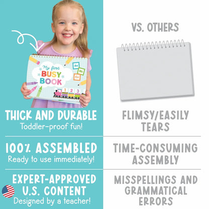 Busy Book for Kids — 14 Learning Activities in One!