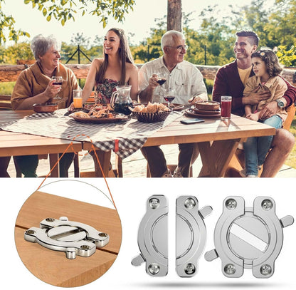 Zinc Alloy Table Panel Connectors For Furniture