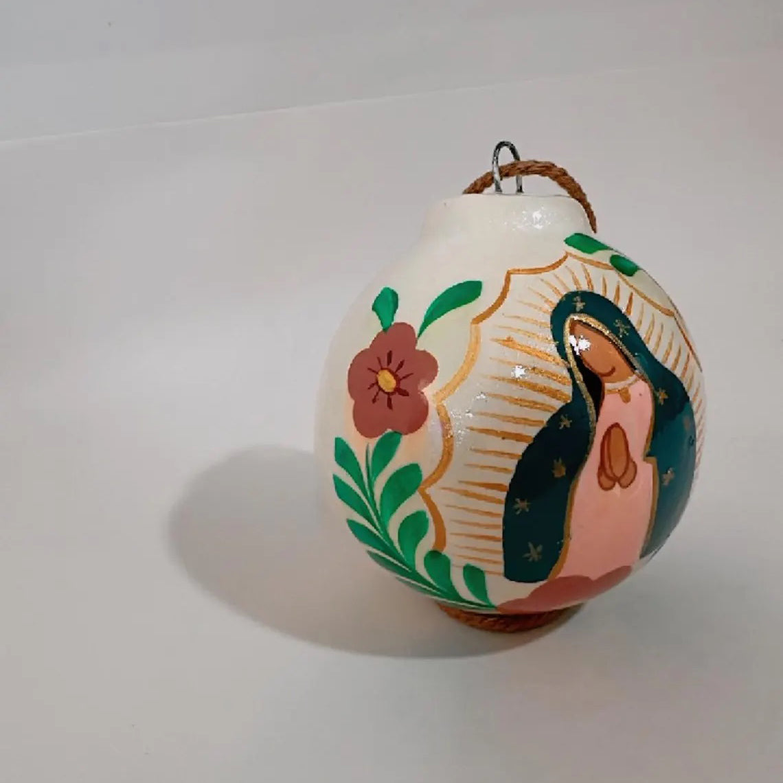 Christmas Hand Painted Virgin Spheres Ornament
