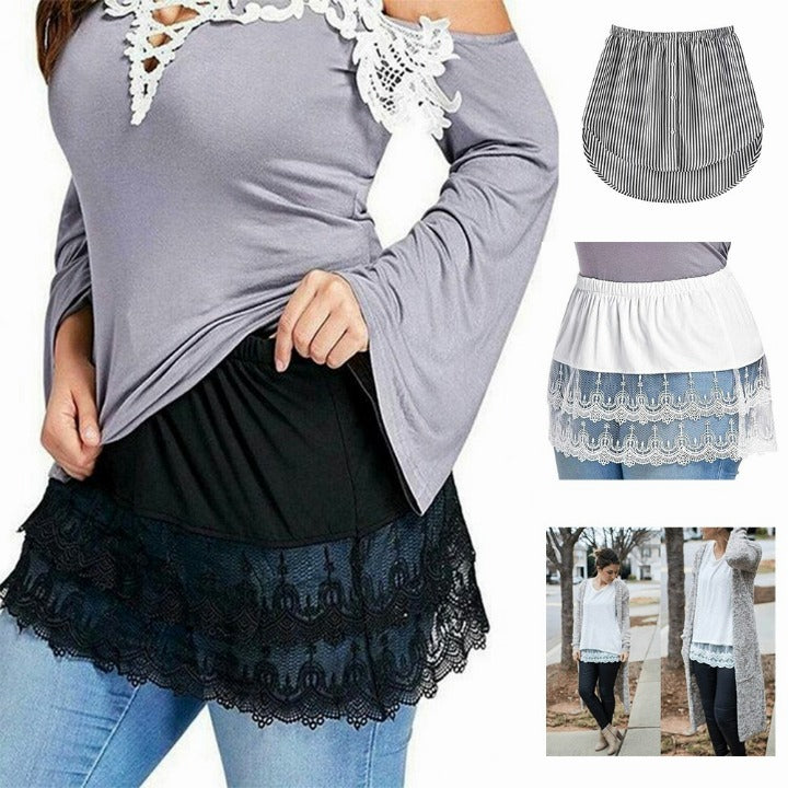 Women's Adjustable Shirt Extender And Detachable Fake Collar