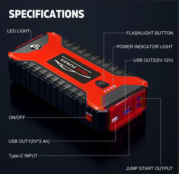 🎁Last Day Promotion 49% OFF🔥Jump Starter Battery Pack