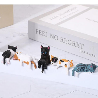 13PCS Mini Cat Figurines - Cute Cartoon Desk Decor