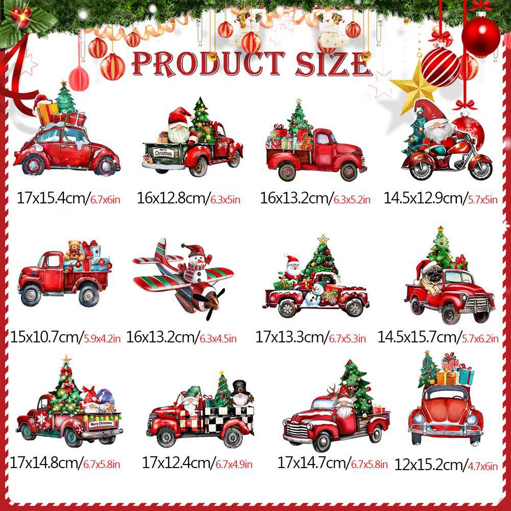 Christmas Themed DIY Magnetic Sticker Refrigerator Decorations