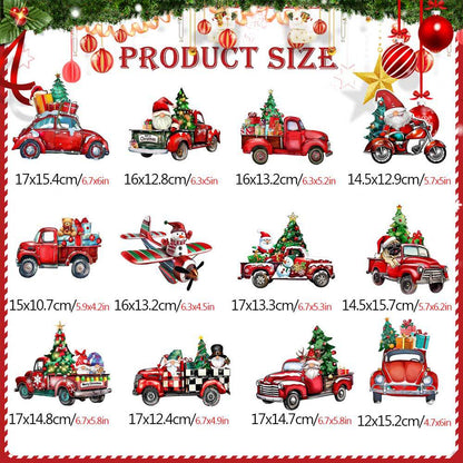 Christmas Themed DIY Magnetic Sticker Refrigerator Decorations