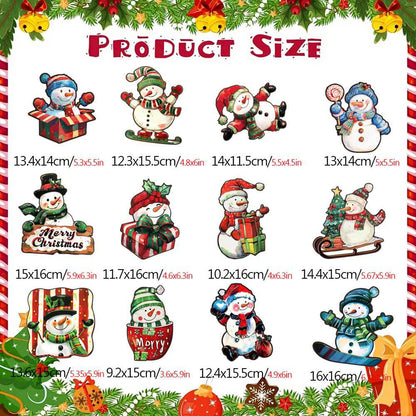 Christmas Themed DIY Magnetic Sticker Refrigerator Decorations