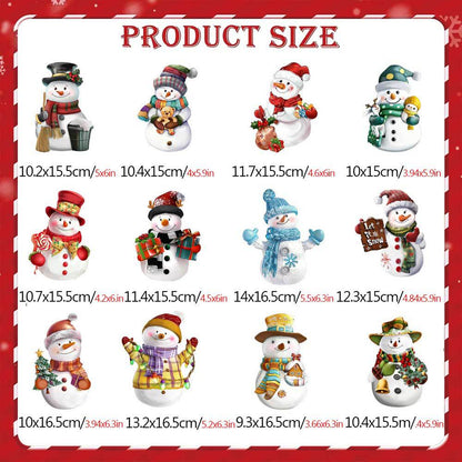 Christmas Themed DIY Magnetic Sticker Refrigerator Decorations
