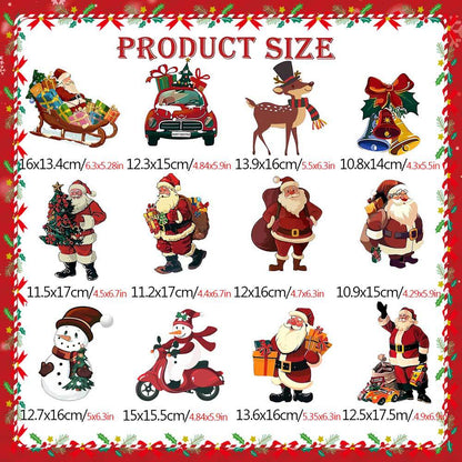 Christmas Themed DIY Magnetic Sticker Refrigerator Decorations