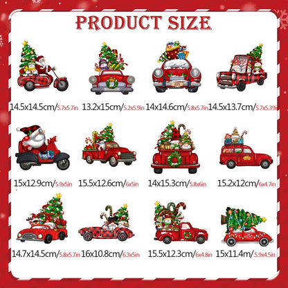 Christmas Themed DIY Magnetic Sticker Refrigerator Decorations