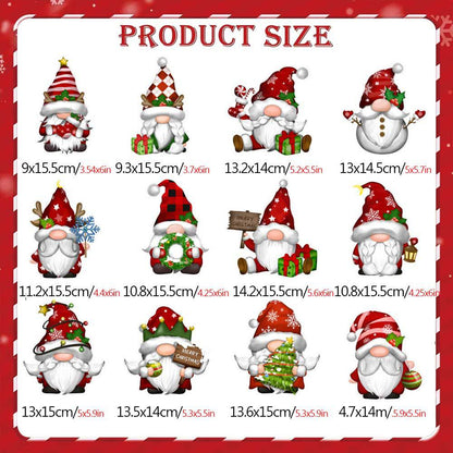 Christmas Themed DIY Magnetic Sticker Refrigerator Decorations