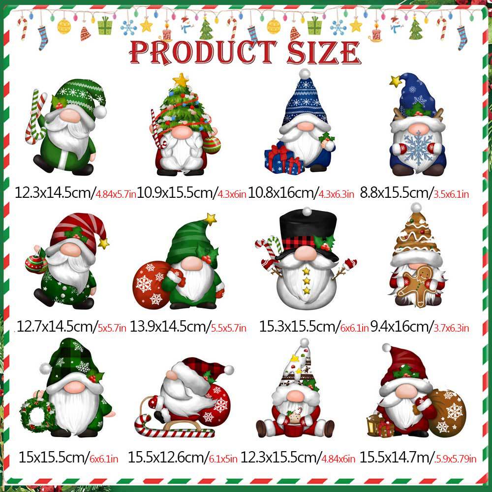 Christmas Themed DIY Magnetic Sticker Refrigerator Decorations