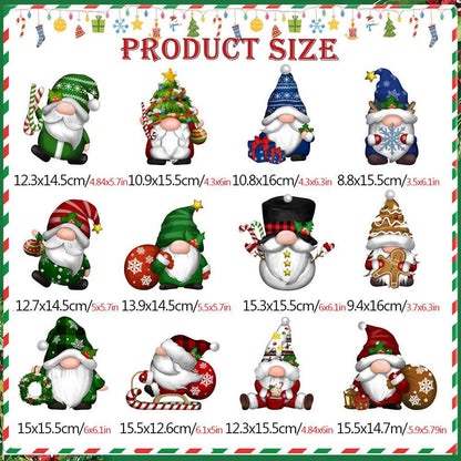 Christmas Themed DIY Magnetic Sticker Refrigerator Decorations