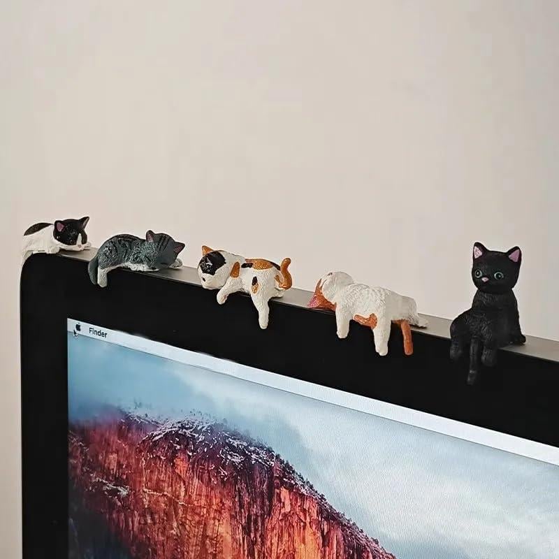 13PCS Mini Cat Figurines - Cute Cartoon Desk Decor