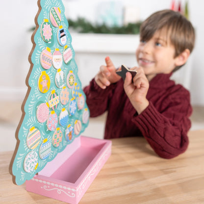 Countdown to Christmas Wooden Magnetic Advent Calendar