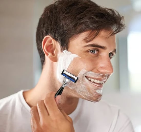 48-Piece Men's Razor Blade Replacement Set with Free Handle - Ultra Sharp Stainless Steel Blades for Smooth Shaving