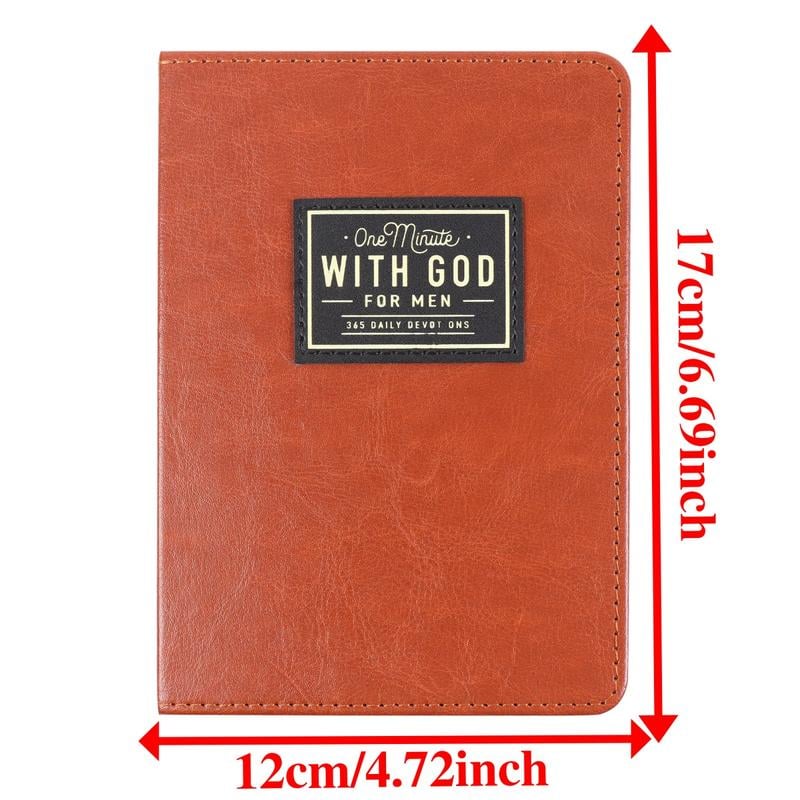 One Minute with God for Men, 365 Days Devotional Journal, Portable Daily Reflections Book