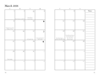 Witches’ Datebook 2026