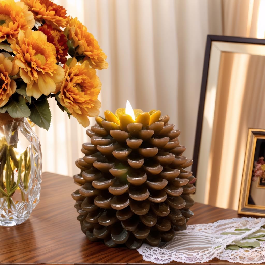 🎄Early Christmas Sale 49% OFF🎁 ✨Flameless Pinecone Candles