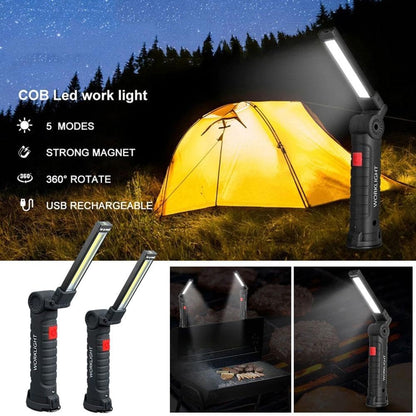 Portable Rechargeable LED Work Lights with Magnetic Base