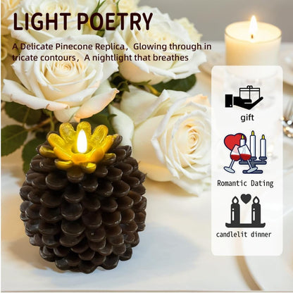 🎄Early Christmas Sale 49% OFF🎁 ✨Flameless Pinecone Candles