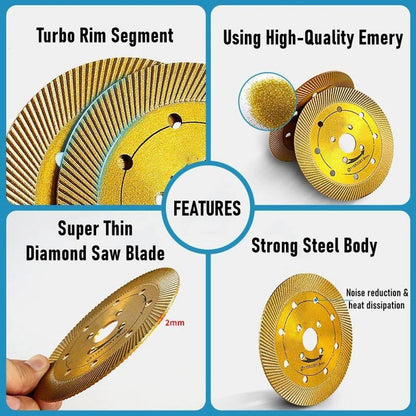 115mm Turbo Diamond Circular Saw Blade Cutting Disc for Granite Marble Tiles