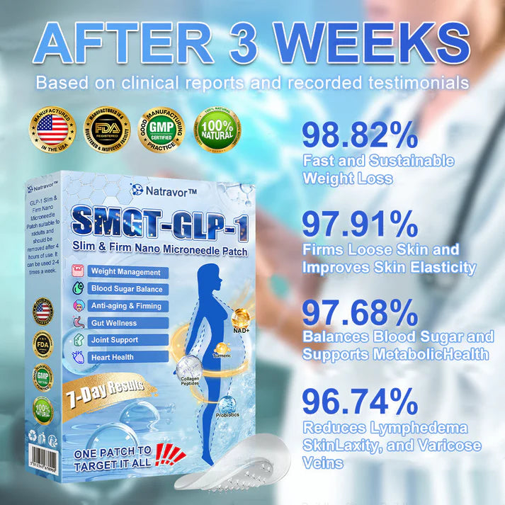 FDA Store | 𝐍𝐚𝐭𝐫𝐚𝐯𝐨𝐫™ 𝐒𝐥𝐢𝐦 & Firm 𝑁ano 𝑀icroneedle 𝑃atch with Collagen, Turmeric & Matrixyl 3000丨Obesity, Cardiovascular Disease, Diabetes, Sleep Apnea, Joint Problems and More