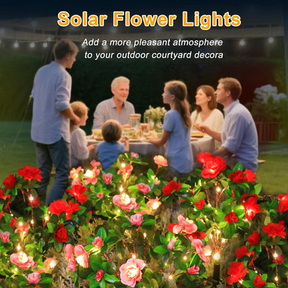 🎁Hot Sale Promotion 49% OFF🔥 Outdoor Waterproof Artificial Azalea Solar Lights