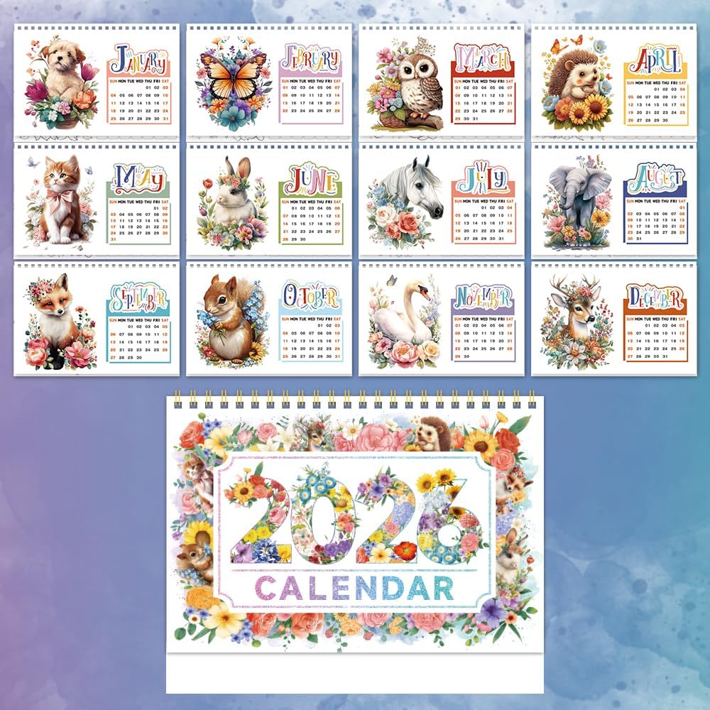 2026 Calendar Desk Calendar DIY Diamond Painting Art