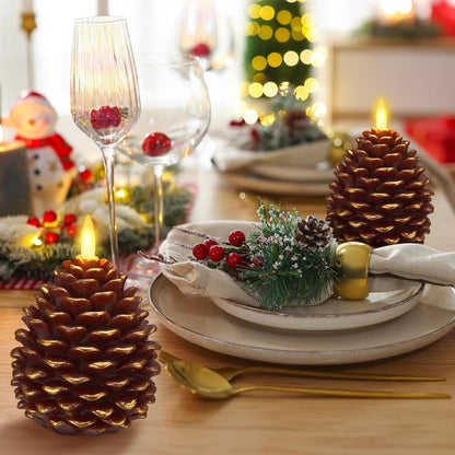 🎄Early Christmas Sale 49% OFF🎁 ✨Flameless Pinecone Candles