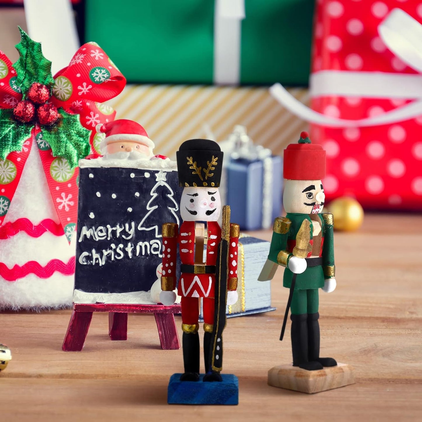 Christmas Unfinished Wooden Nutcrackers DIY Craft Kit (🎁FREE Paint Brushes & Paints)
