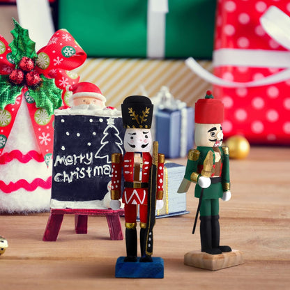 Christmas Unfinished Wooden Nutcrackers DIY Craft Kit (🎁FREE Paint Brushes & Paints)