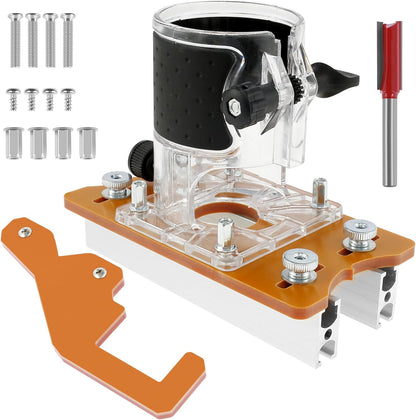 2-in-1 Woodworking Trimmer Slotting Auxiliary Positioning Bracket