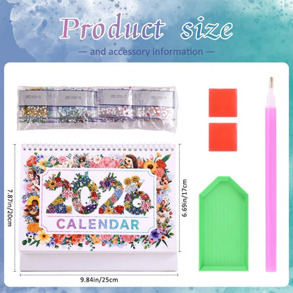 2026 Calendar Desk Calendar DIY Diamond Painting Art