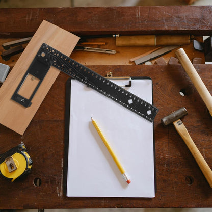 Multi-Angle Measuring Square Ruler for Woodworking