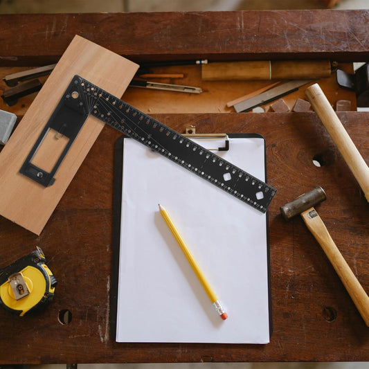 Multi-Angle Measuring Square Ruler for Woodworking