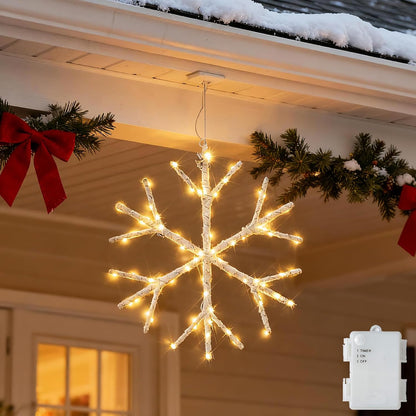 Lighted Christmas LED Snowflake Lights